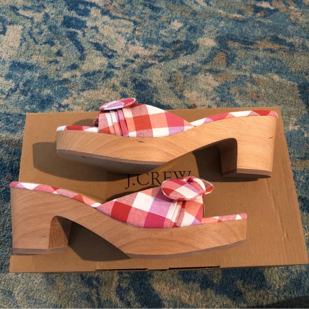 NWB J Crew Mules With Bow